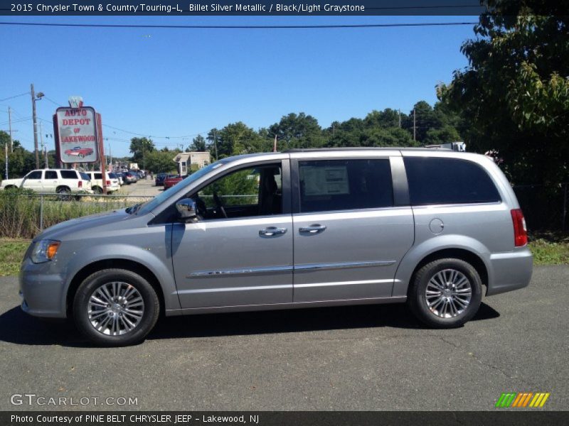 Billet Silver Metallic / Black/Light Graystone 2015 Chrysler Town & Country Touring-L