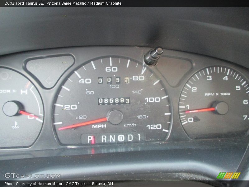 Arizona Beige Metallic / Medium Graphite 2002 Ford Taurus SE