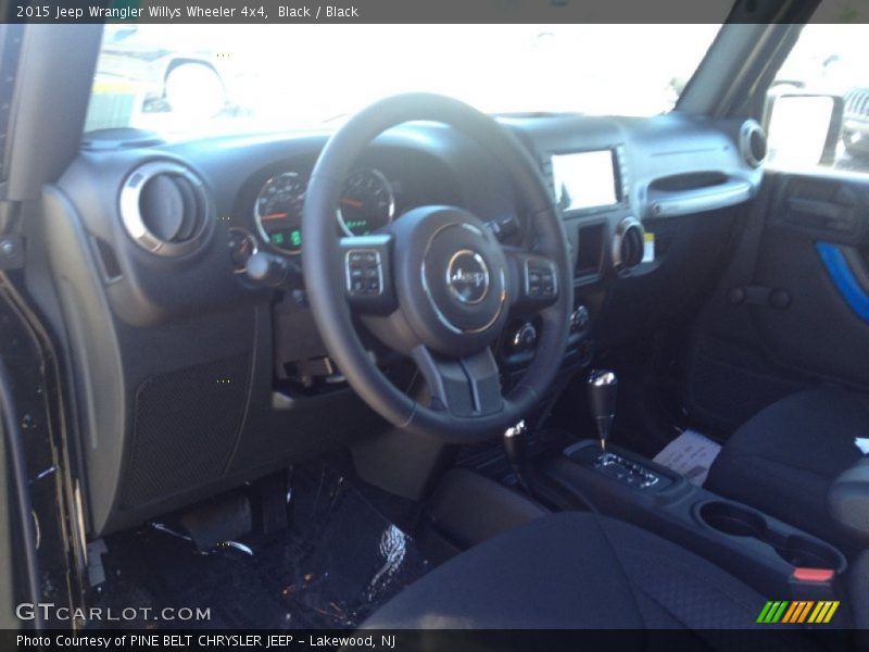 Black / Black 2015 Jeep Wrangler Willys Wheeler 4x4