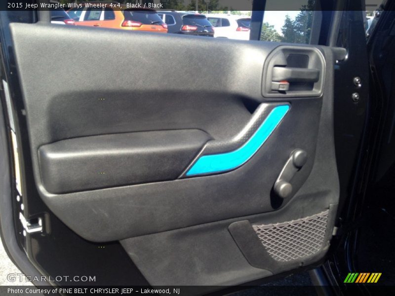 Black / Black 2015 Jeep Wrangler Willys Wheeler 4x4
