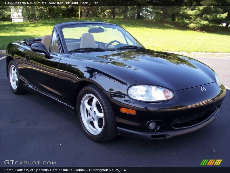 Brilliant Black / Tan 1999 Mazda MX-5 Miata Roadster
