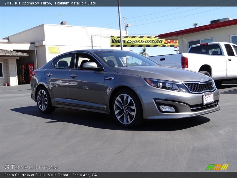 Titanium Metallic / Black 2015 Kia Optima SX Turbo
