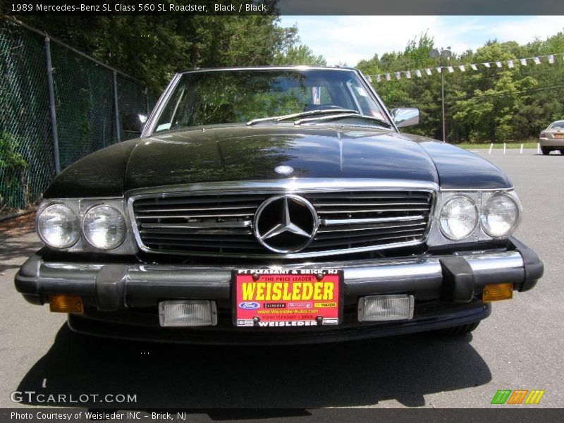 Black / Black 1989 Mercedes-Benz SL Class 560 SL Roadster