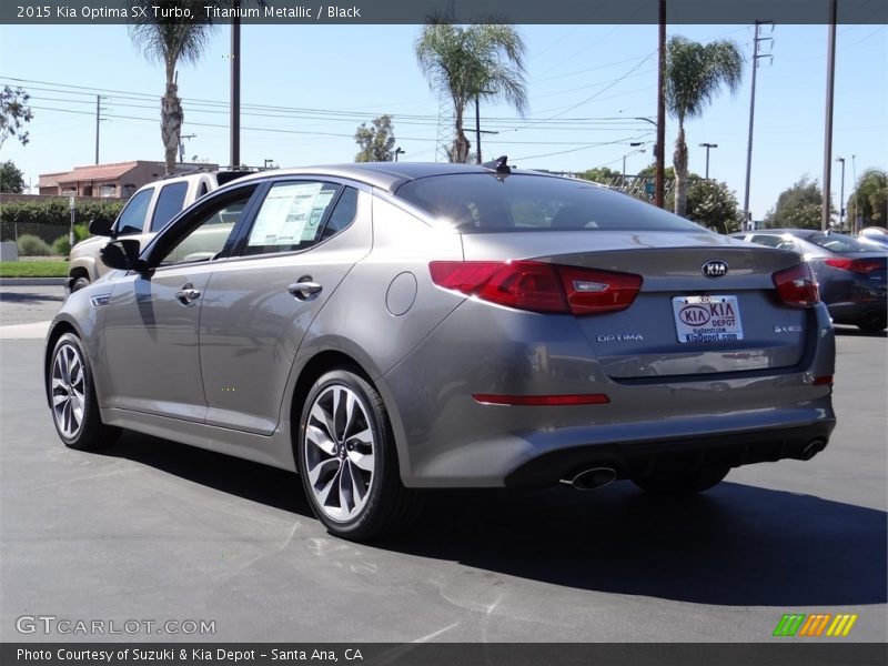 Titanium Metallic / Black 2015 Kia Optima SX Turbo