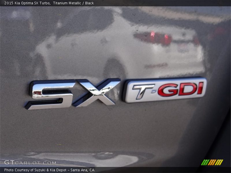 Titanium Metallic / Black 2015 Kia Optima SX Turbo