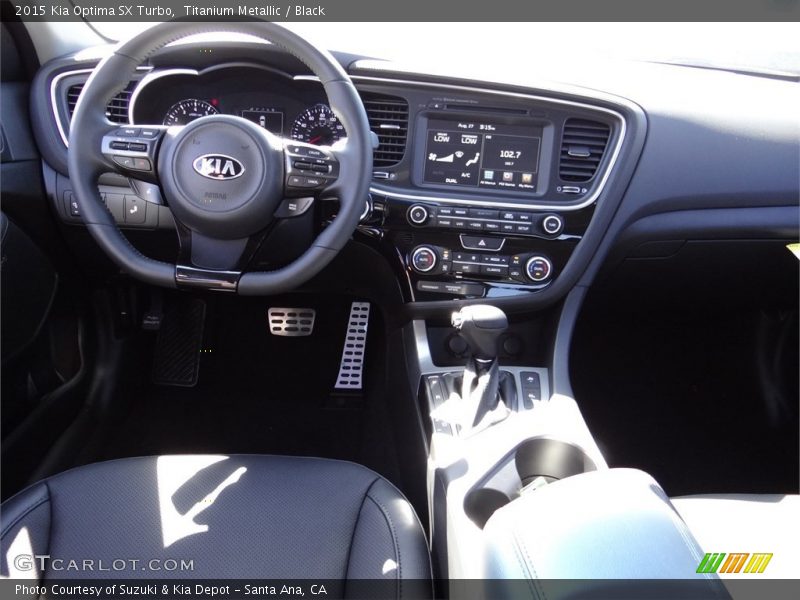Titanium Metallic / Black 2015 Kia Optima SX Turbo