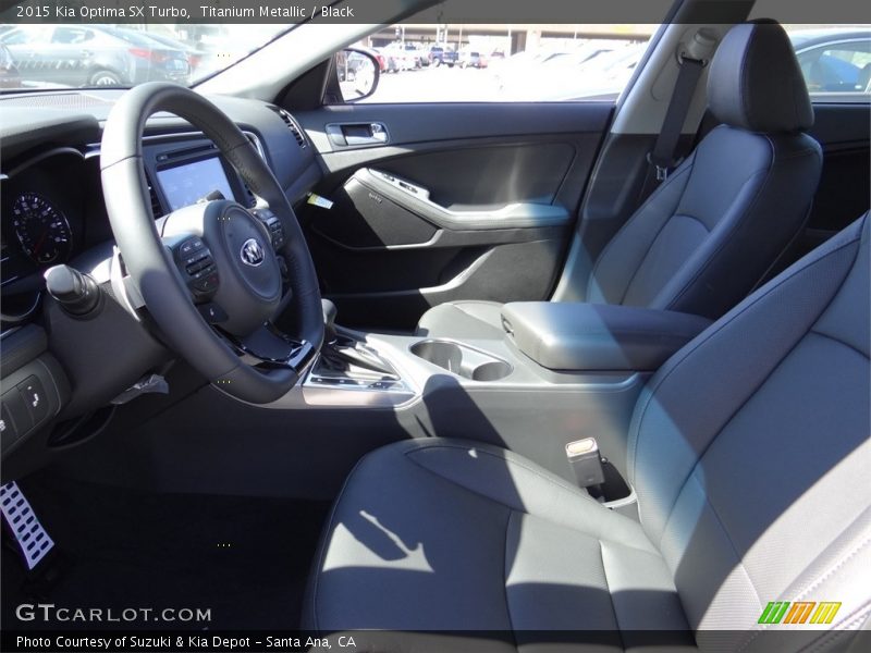 Titanium Metallic / Black 2015 Kia Optima SX Turbo