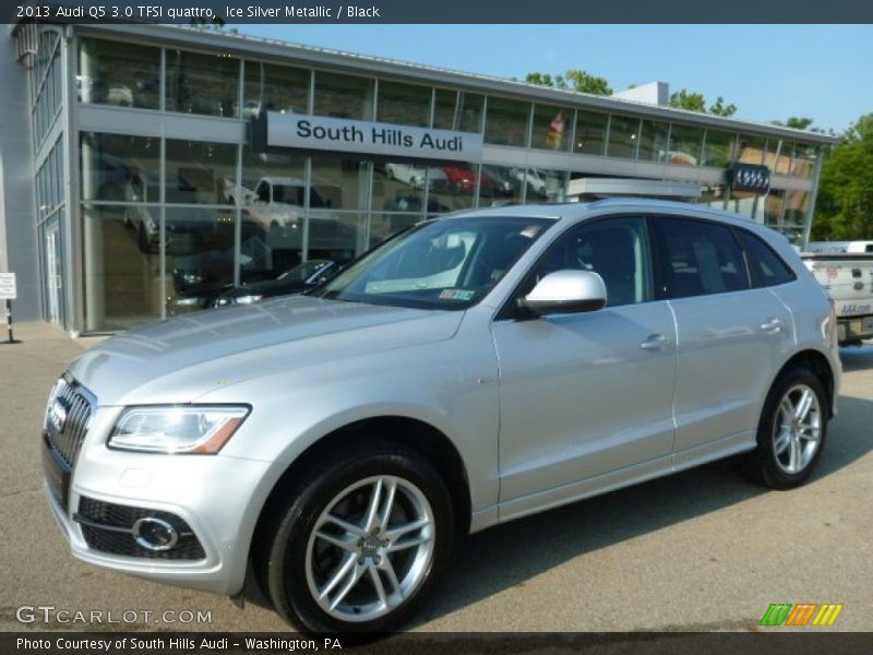 Ice Silver Metallic / Black 2013 Audi Q5 3.0 TFSI quattro