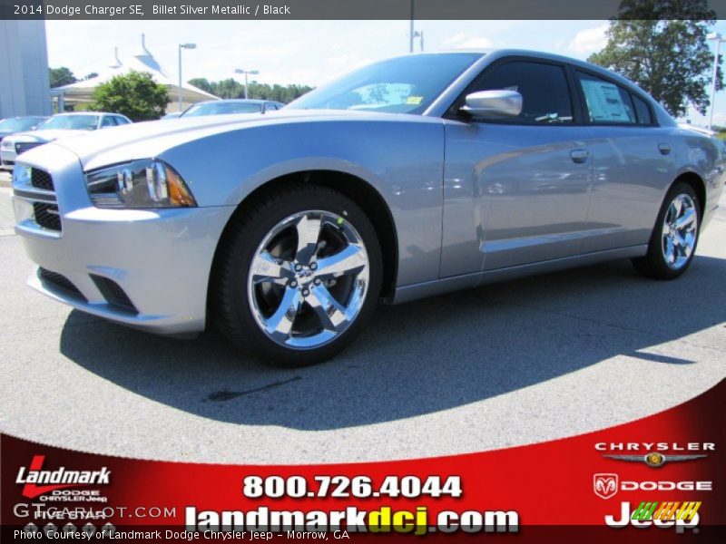 Billet Silver Metallic / Black 2014 Dodge Charger SE