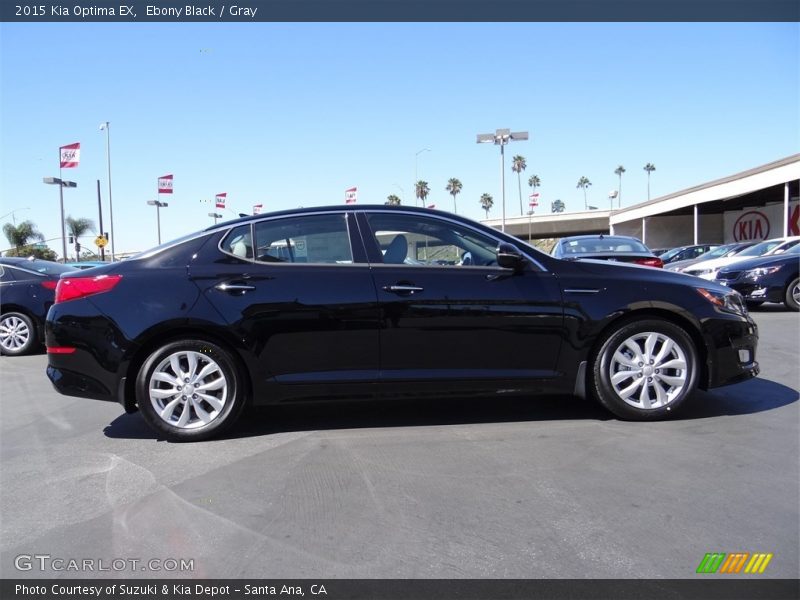 Ebony Black / Gray 2015 Kia Optima EX