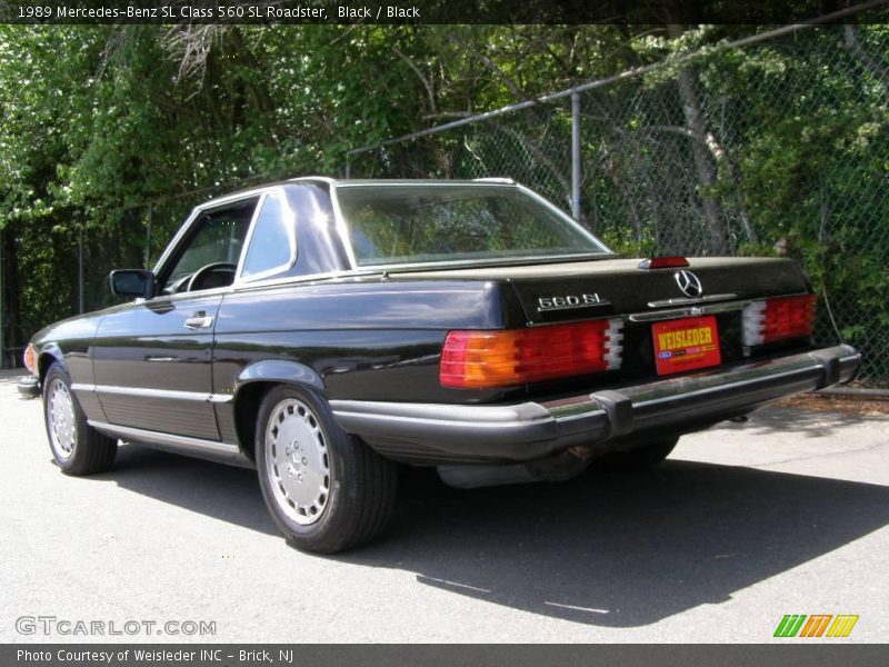Black / Black 1989 Mercedes-Benz SL Class 560 SL Roadster