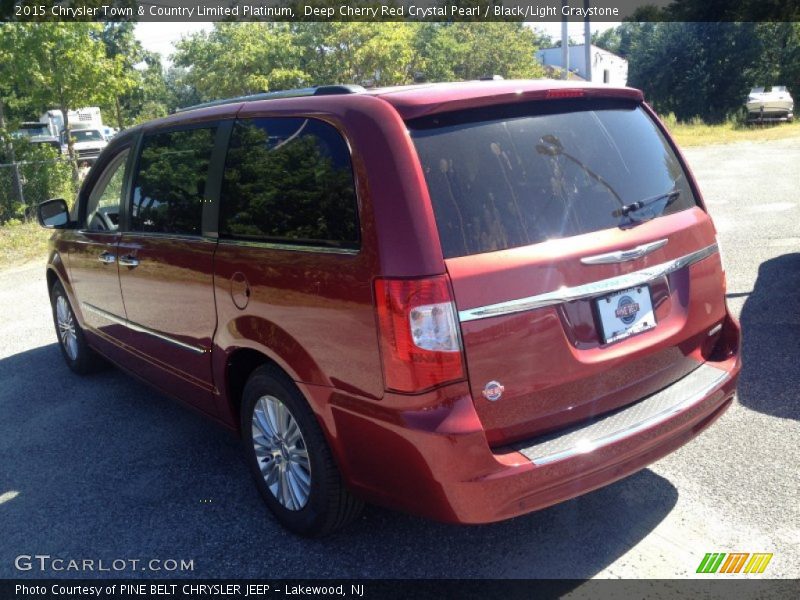 Deep Cherry Red Crystal Pearl / Black/Light Graystone 2015 Chrysler Town & Country Limited Platinum