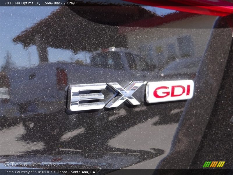 Ebony Black / Gray 2015 Kia Optima EX