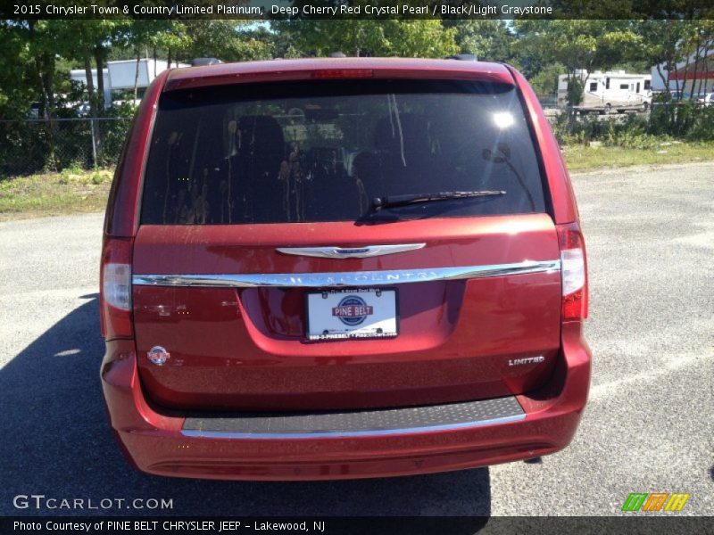 Deep Cherry Red Crystal Pearl / Black/Light Graystone 2015 Chrysler Town & Country Limited Platinum