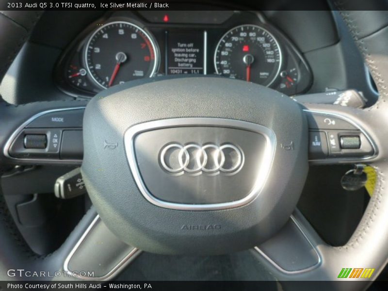 Ice Silver Metallic / Black 2013 Audi Q5 3.0 TFSI quattro