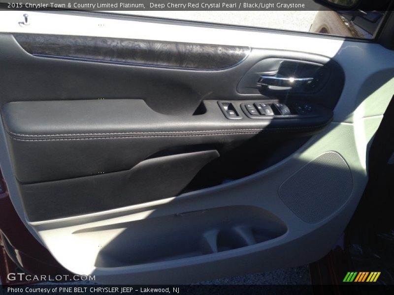 Deep Cherry Red Crystal Pearl / Black/Light Graystone 2015 Chrysler Town & Country Limited Platinum
