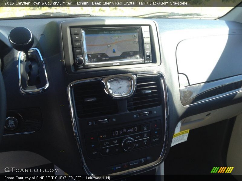 Deep Cherry Red Crystal Pearl / Black/Light Graystone 2015 Chrysler Town & Country Limited Platinum
