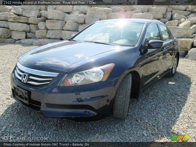 Royal Blue Pearl / Gray 2012 Honda Accord LX Premium Sedan