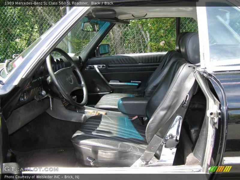 Black / Black 1989 Mercedes-Benz SL Class 560 SL Roadster