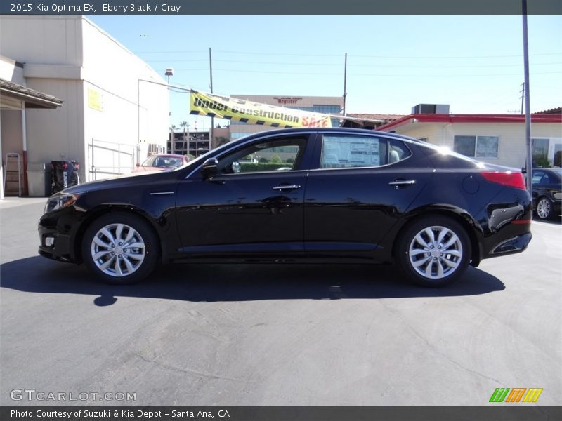 Ebony Black / Gray 2015 Kia Optima EX