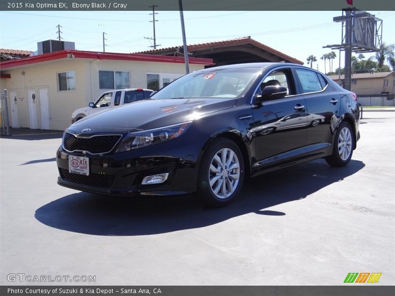 Ebony Black / Gray 2015 Kia Optima EX