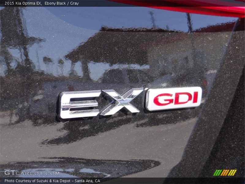 Ebony Black / Gray 2015 Kia Optima EX
