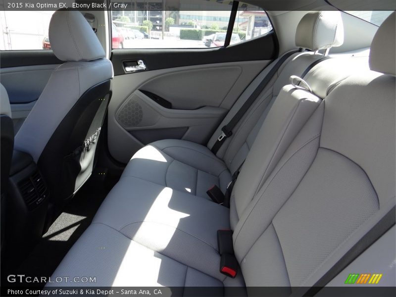 Ebony Black / Gray 2015 Kia Optima EX