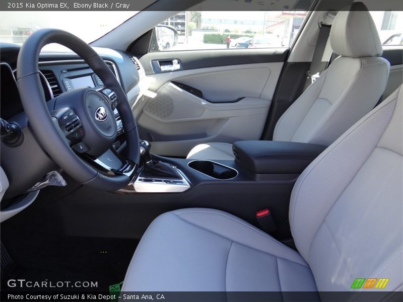 Ebony Black / Gray 2015 Kia Optima EX