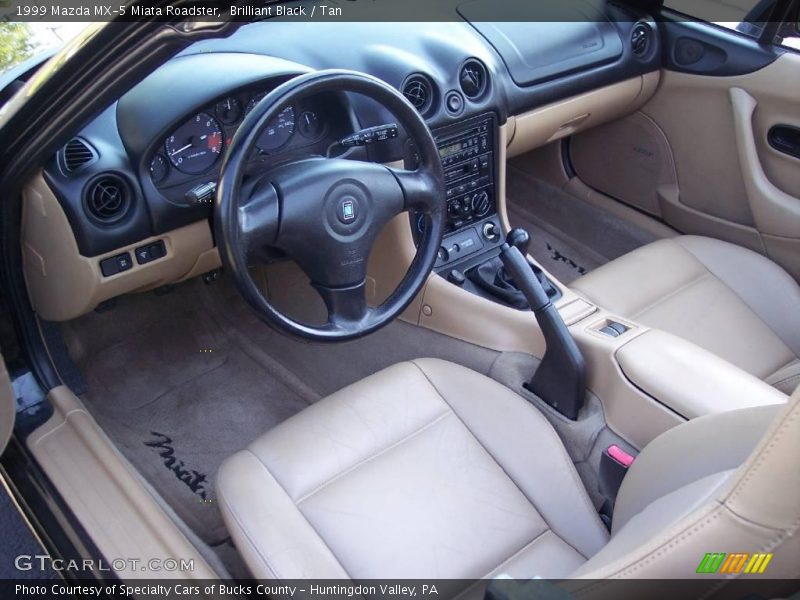 Brilliant Black / Tan 1999 Mazda MX-5 Miata Roadster