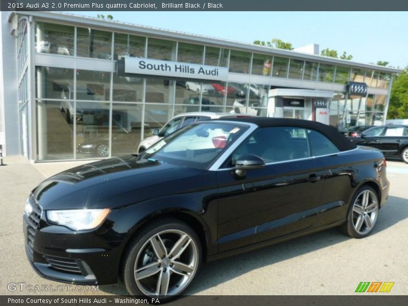 Brilliant Black / Black 2015 Audi A3 2.0 Premium Plus quattro Cabriolet