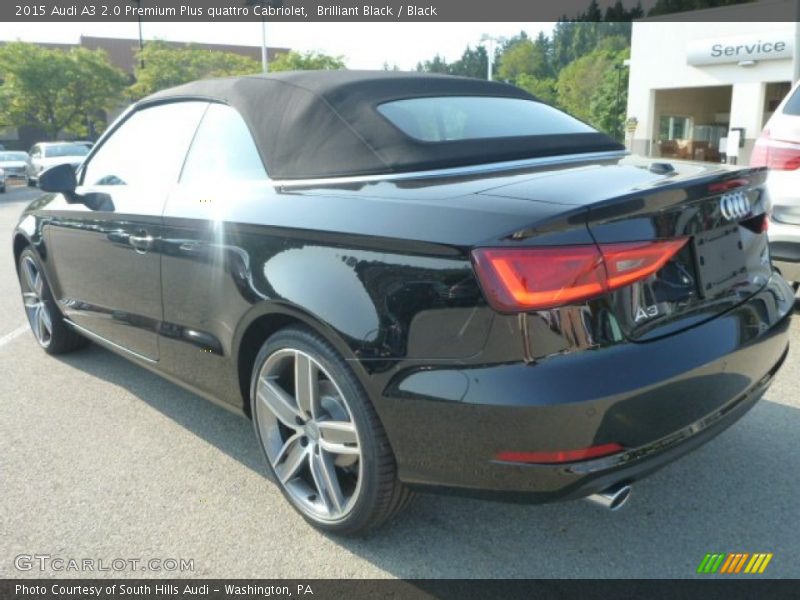 Brilliant Black / Black 2015 Audi A3 2.0 Premium Plus quattro Cabriolet