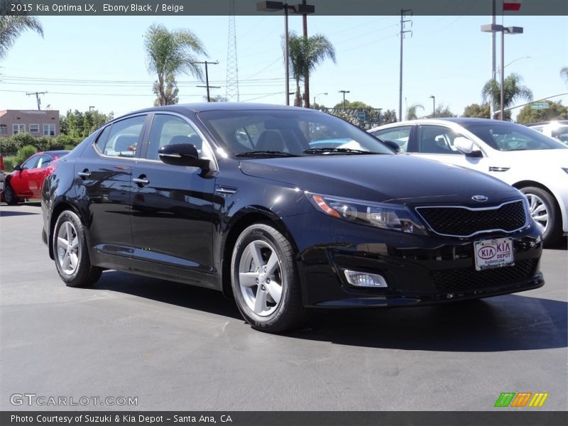 Ebony Black / Beige 2015 Kia Optima LX