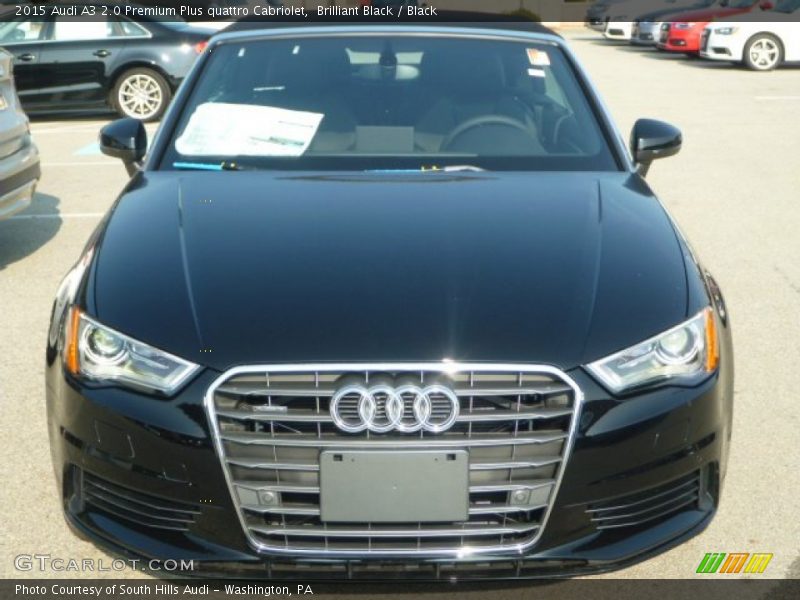 Brilliant Black / Black 2015 Audi A3 2.0 Premium Plus quattro Cabriolet