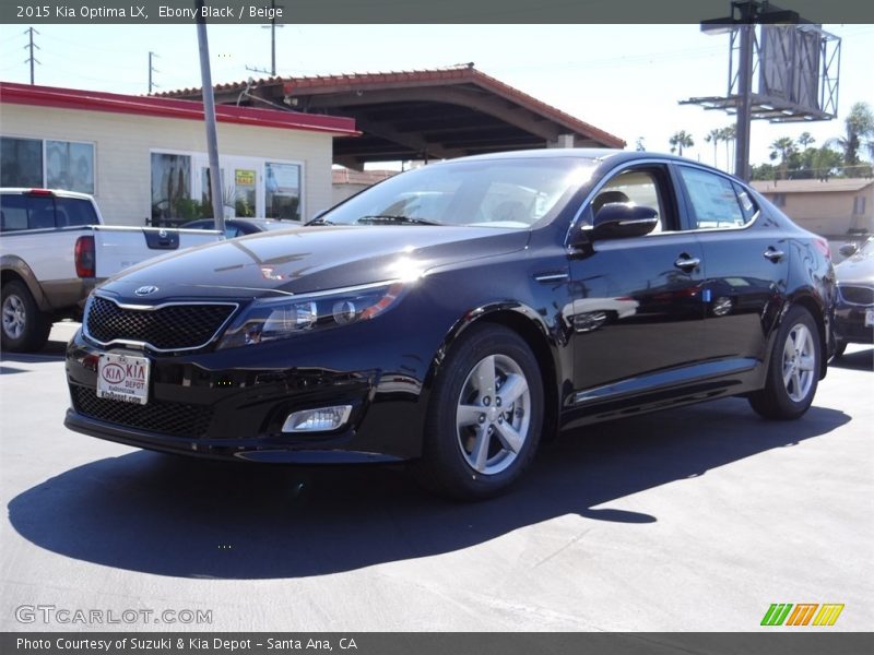 Ebony Black / Beige 2015 Kia Optima LX