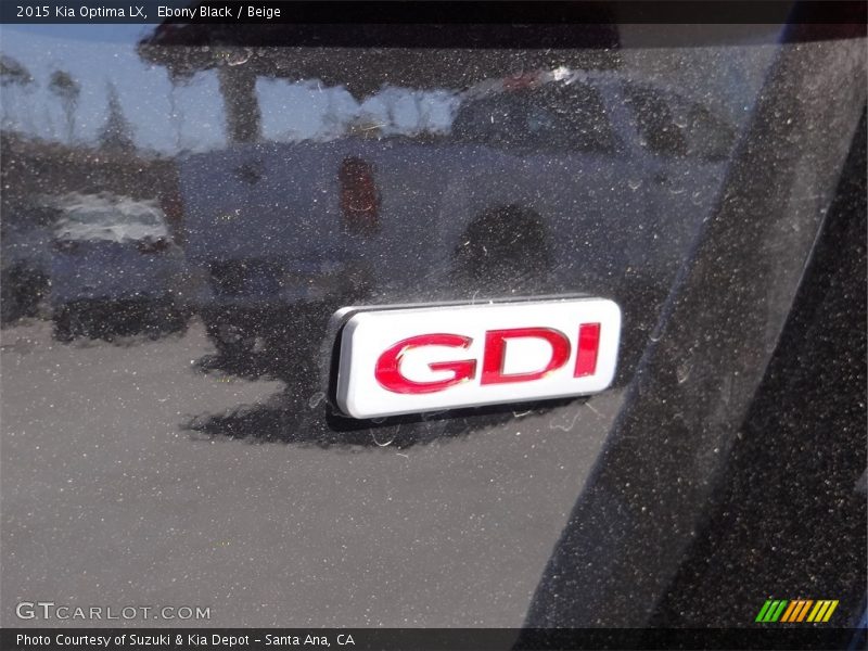 Ebony Black / Beige 2015 Kia Optima LX