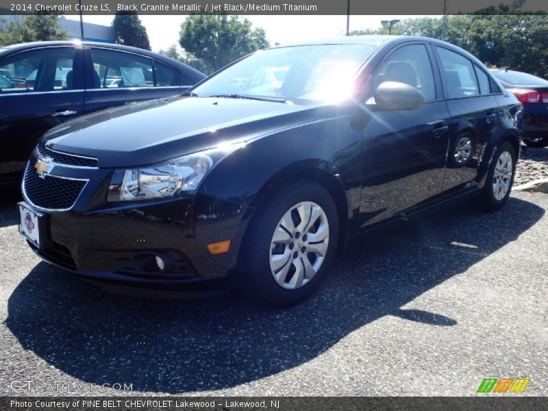Black Granite Metallic / Jet Black/Medium Titanium 2014 Chevrolet Cruze LS