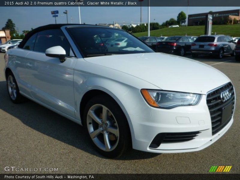 Glacier White Metallic / Black 2015 Audi A3 2.0 Premium quattro Cabriolet