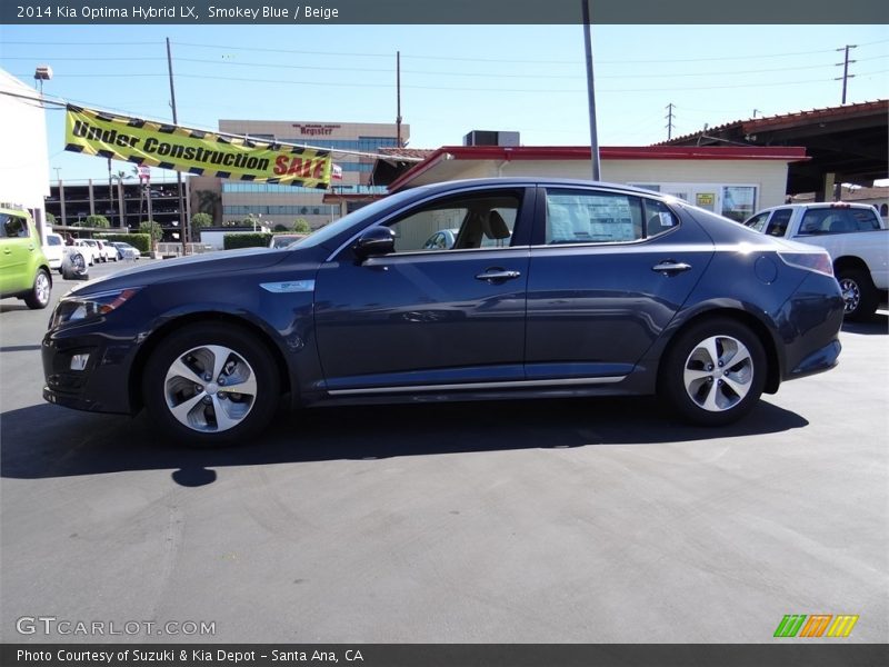 Smokey Blue / Beige 2014 Kia Optima Hybrid LX