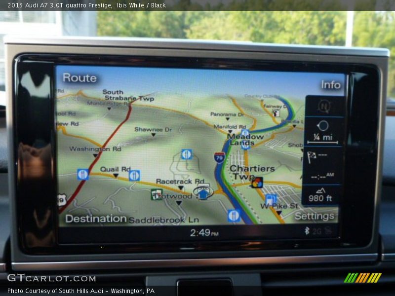 Ibis White / Black 2015 Audi A7 3.0T quattro Prestige