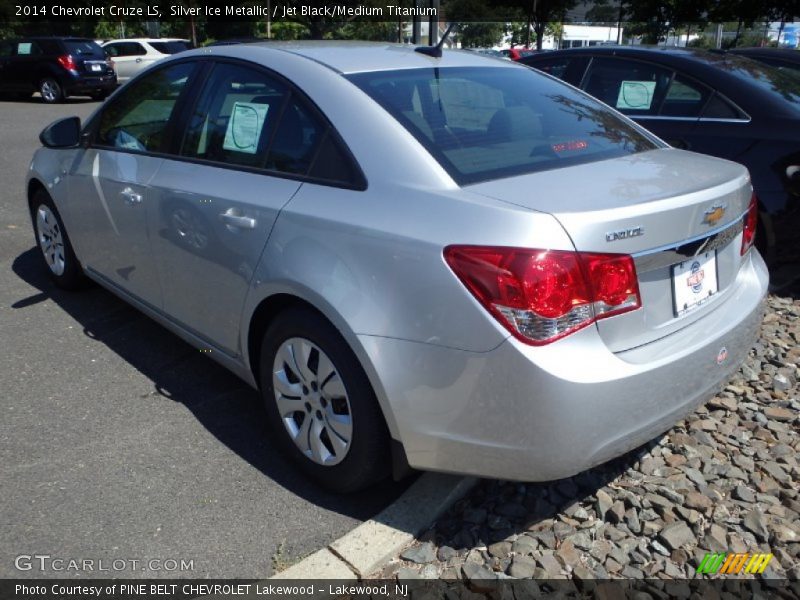 Silver Ice Metallic / Jet Black/Medium Titanium 2014 Chevrolet Cruze LS
