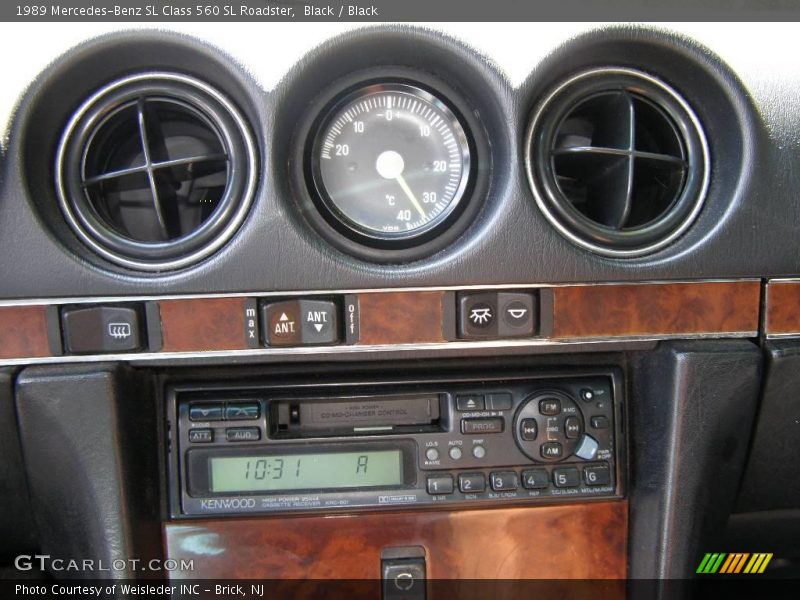 Black / Black 1989 Mercedes-Benz SL Class 560 SL Roadster