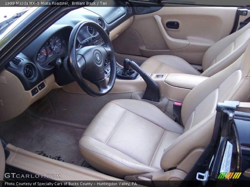 Brilliant Black / Tan 1999 Mazda MX-5 Miata Roadster