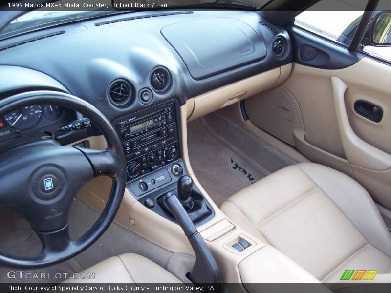 Brilliant Black / Tan 1999 Mazda MX-5 Miata Roadster