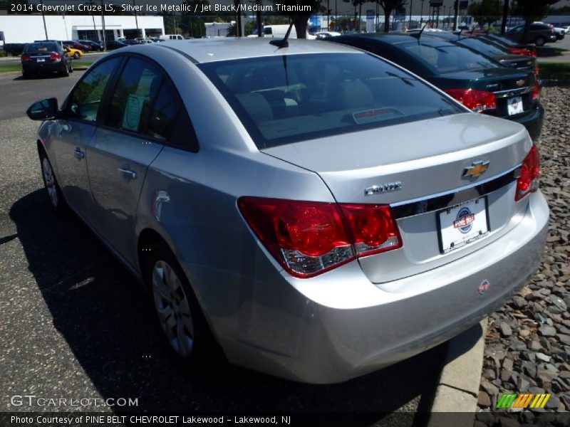 Silver Ice Metallic / Jet Black/Medium Titanium 2014 Chevrolet Cruze LS
