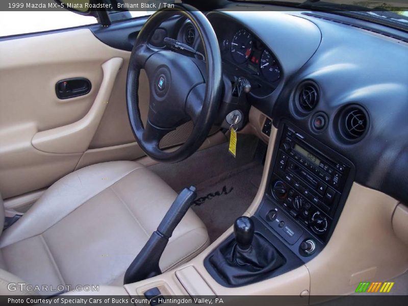 Brilliant Black / Tan 1999 Mazda MX-5 Miata Roadster