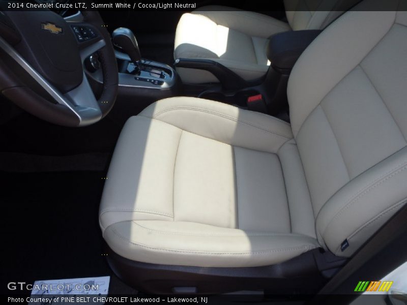 Summit White / Cocoa/Light Neutral 2014 Chevrolet Cruze LTZ