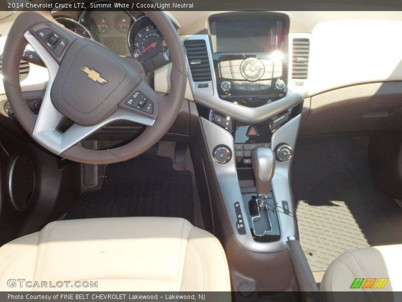 Summit White / Cocoa/Light Neutral 2014 Chevrolet Cruze LTZ