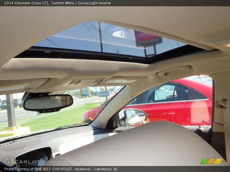 Summit White / Cocoa/Light Neutral 2014 Chevrolet Cruze LTZ