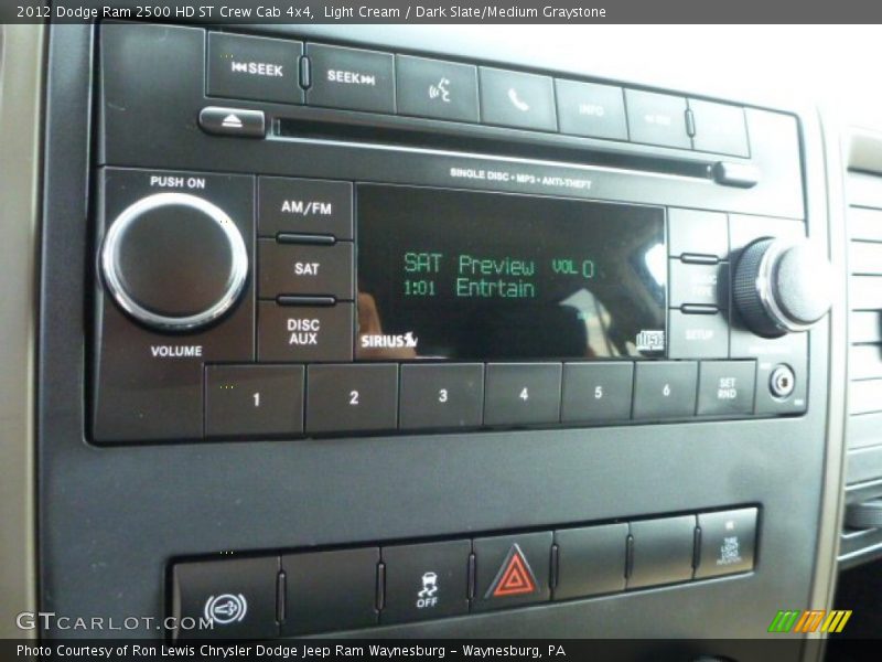 Light Cream / Dark Slate/Medium Graystone 2012 Dodge Ram 2500 HD ST Crew Cab 4x4