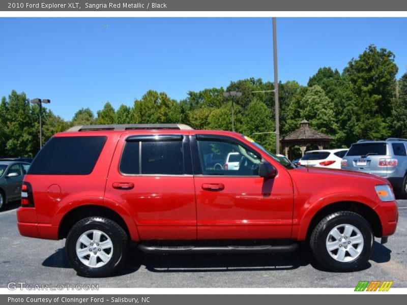 Sangria Red Metallic / Black 2010 Ford Explorer XLT